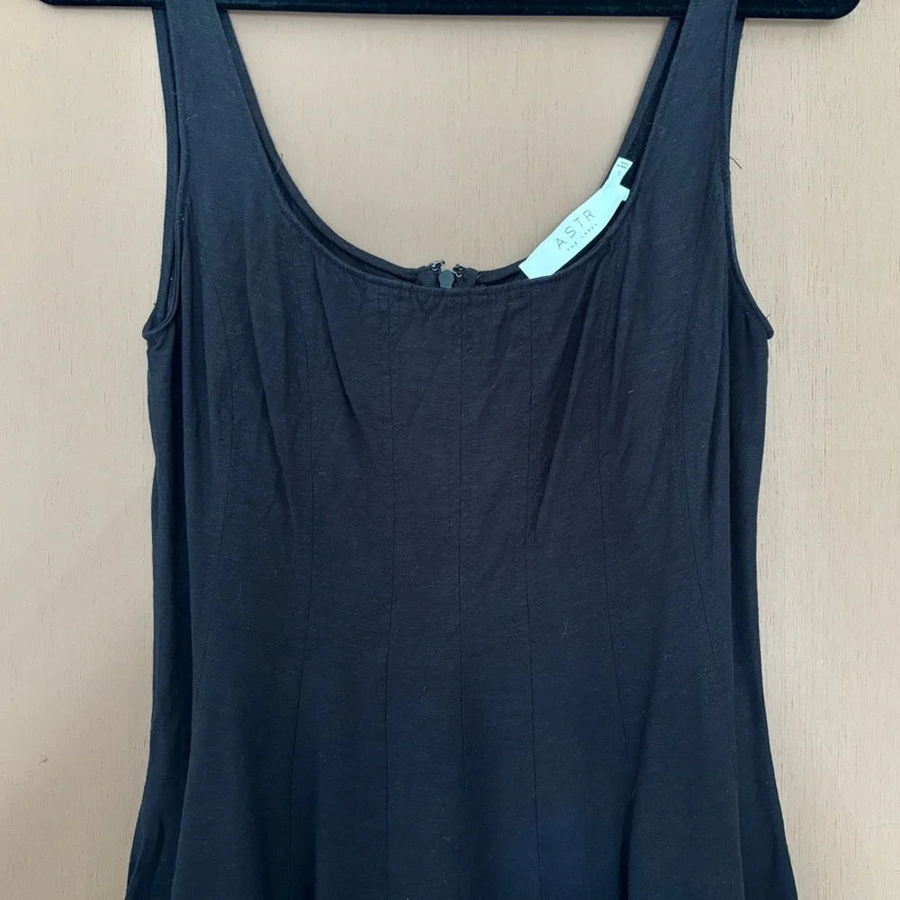 ASTR the Label Black Linen Dress - Picture 7 of 9